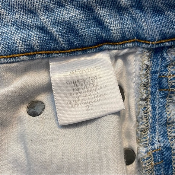 Carmar Estella Colin Skirt Jean Denim Side Zip Zipper 27 - Picture 7 of 7